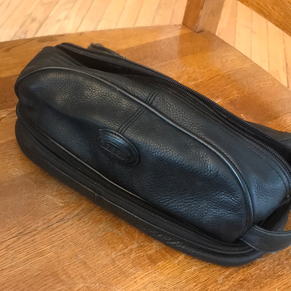 men utility case leather black great condition - Picture 2 of 5